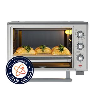 Horno con Freidora de Aire Oster 35 Litros Antiadherente TSSTTVLS35NS Plata