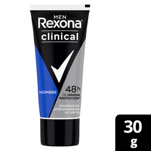 Desodorante Rexona Men Clinical Clean Crema X 30g